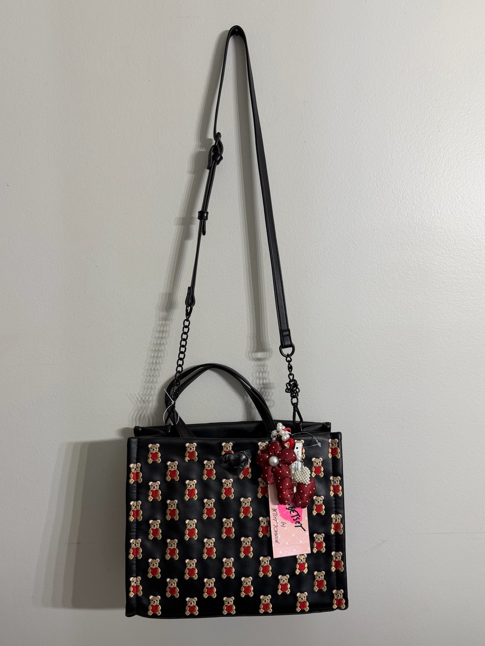 Betsey Johnson Oh Teddy Bear Tote Bag - Picture 3 of 6
